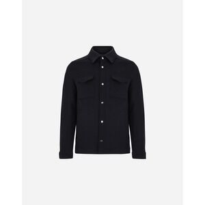 Herno Mens  WOOL Cashmere Shacket jacket Navy Blue Size IT 56 / US 46‎ NEW $995